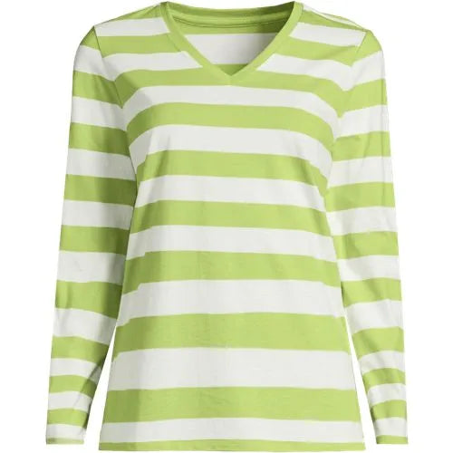 Supima Cotton Long Sleeve V-Neck T-Shirt