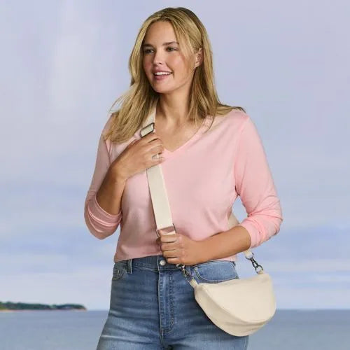 Supima Cotton Long Sleeve V-Neck T-Shirt