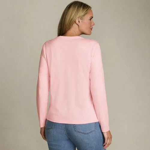 Supima Cotton Long Sleeve V-Neck T-Shirt