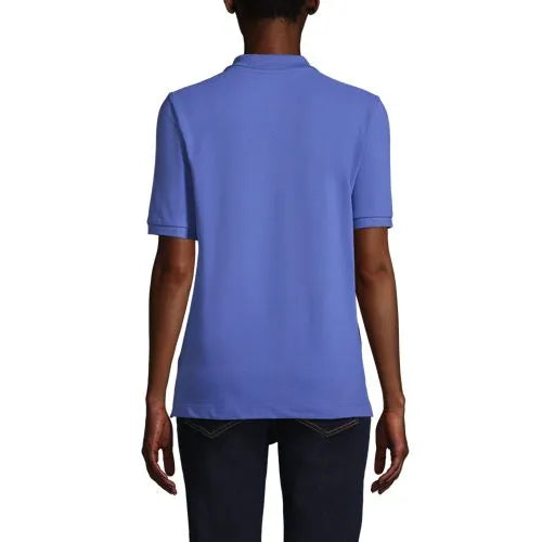 Women's Banded Short Sleeve Mesh Polo