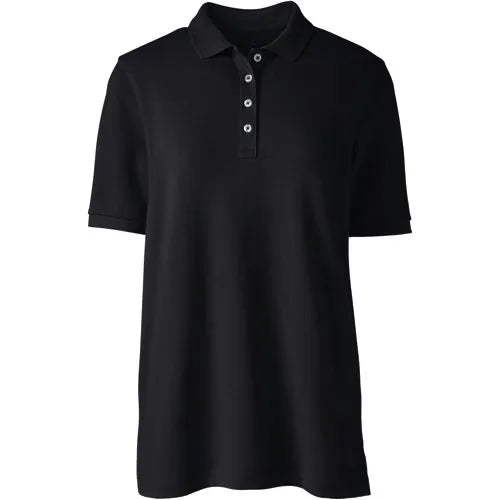 Women's Banded Short Sleeve Mesh Polo