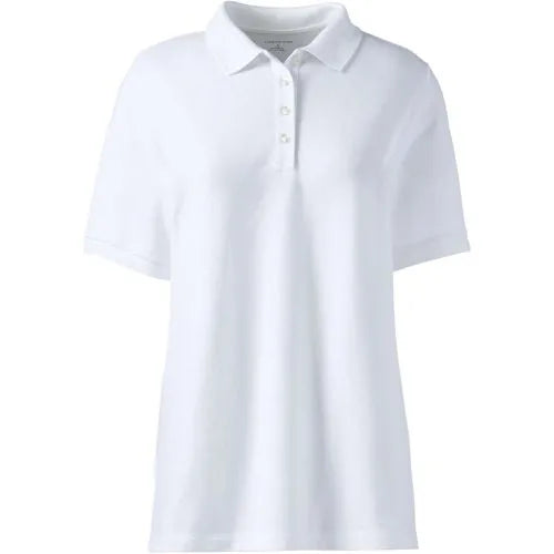 Women's Banded Short Sleeve Mesh Polo