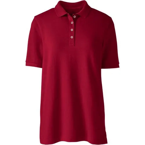 Women's Banded Short Sleeve Mesh Polo