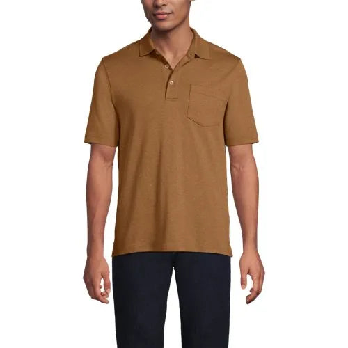 Men's Short Sleeve Cotton Supima Polo Shirt with Pocket