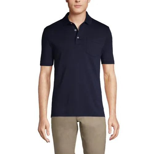 Men's Short Sleeve Cotton Supima Polo Shirt with Pocket