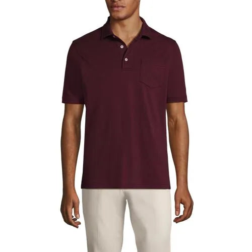 Men's Short Sleeve Cotton Supima Polo Shirt with Pocket