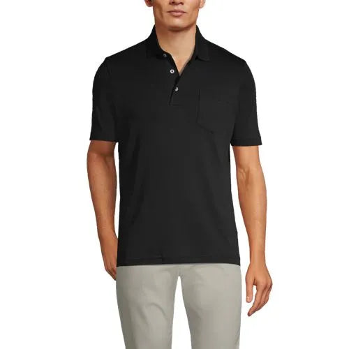 Men's Short Sleeve Cotton Supima Polo Shirt with Pocket