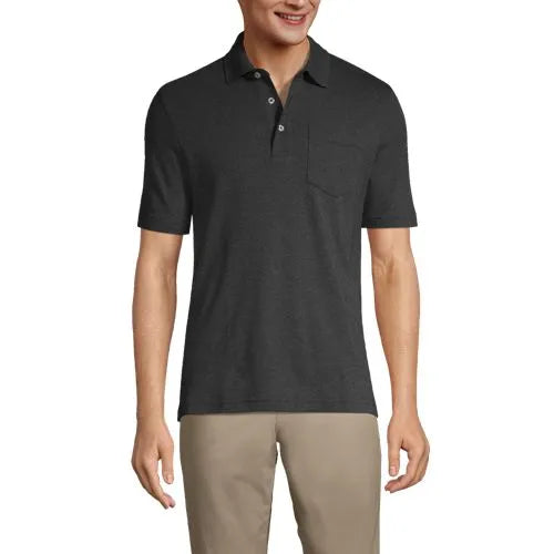 Men's Short Sleeve Cotton Supima Polo Shirt with Pocket
