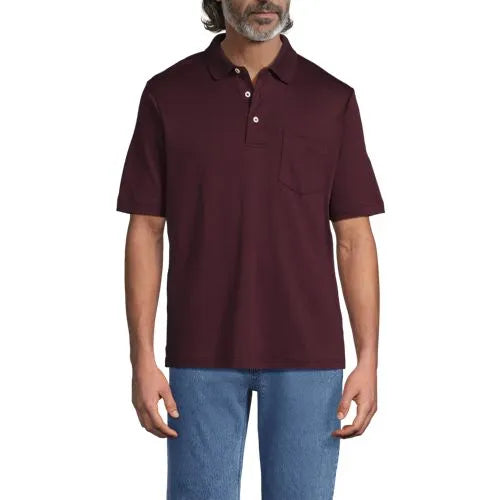 Men's Short Sleeve Cotton Supima Polo Shirt with Pocket