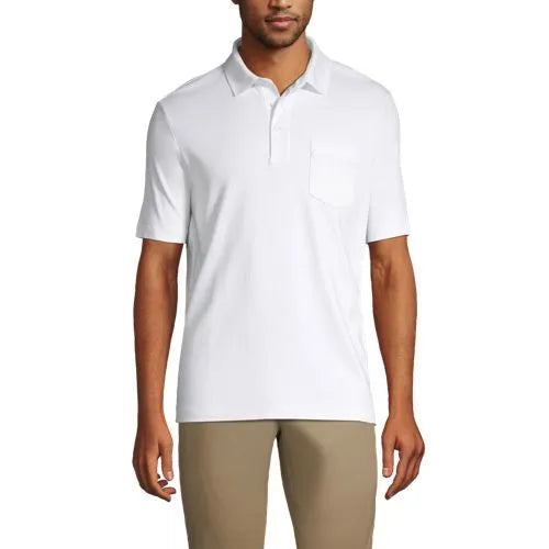 Men's Short Sleeve Cotton Supima Polo Shirt with Pocket