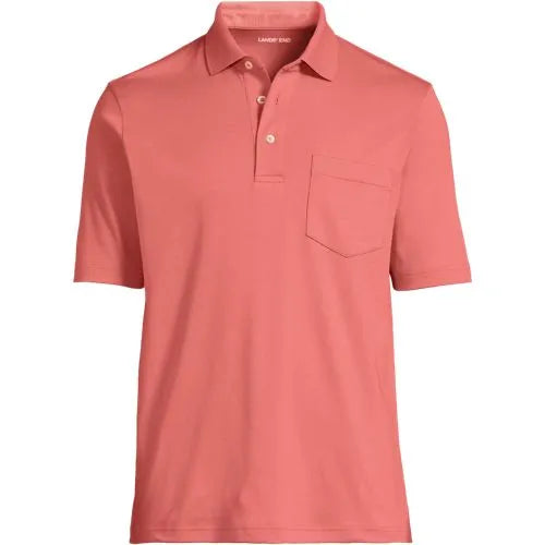 Men's Short Sleeve Cotton Supima Polo Shirt with Pocket