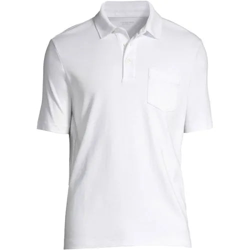 Men's Short Sleeve Cotton Supima Polo Shirt with Pocket
