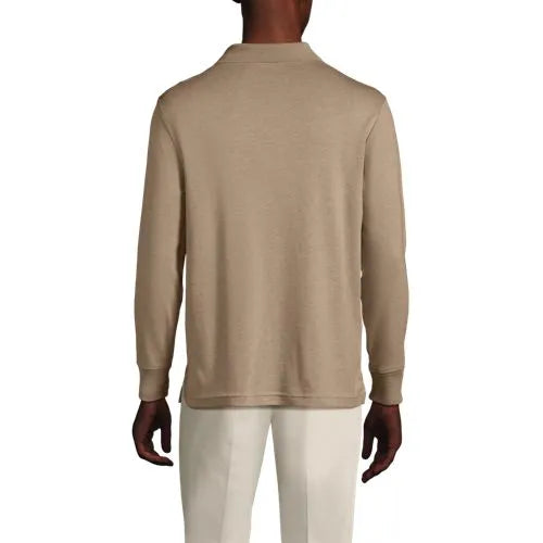 Men's Long Sleeve Cotton Supima Polo Shirt
