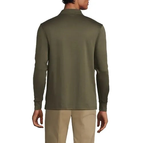 Men's Long Sleeve Cotton Supima Polo Shirt