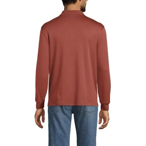 Men's Long Sleeve Cotton Supima Polo Shirt