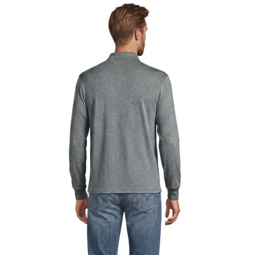 Men's Long Sleeve Cotton Supima Polo Shirt