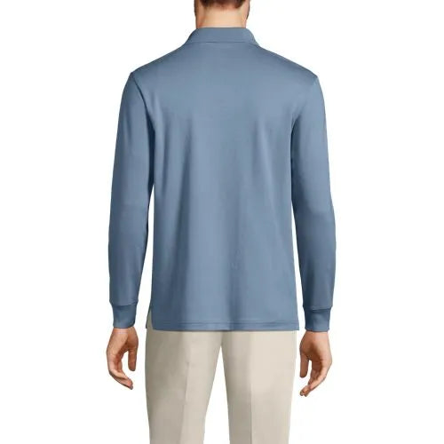 Men's Long Sleeve Cotton Supima Polo Shirt