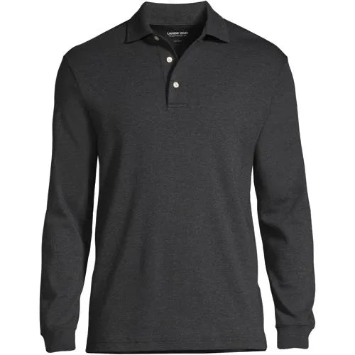 Men's Long Sleeve Cotton Supima Polo Shirt