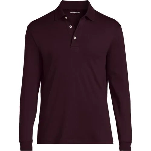 Men's Long Sleeve Cotton Supima Polo Shirt
