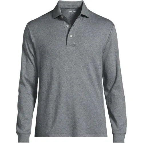 Men's Long Sleeve Cotton Supima Polo Shirt