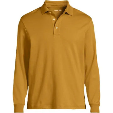 Men's Long Sleeve Cotton Supima Polo Shirt