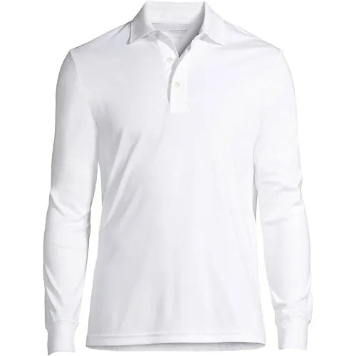 Men's Long Sleeve Cotton Supima Polo Shirt