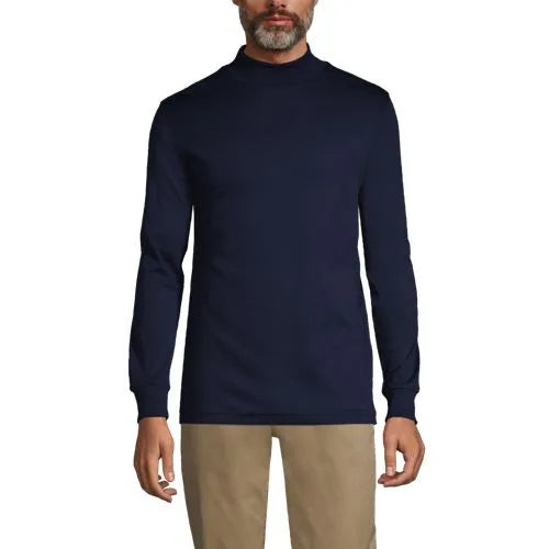 Men's Cotton Supima Mock Turtleneck