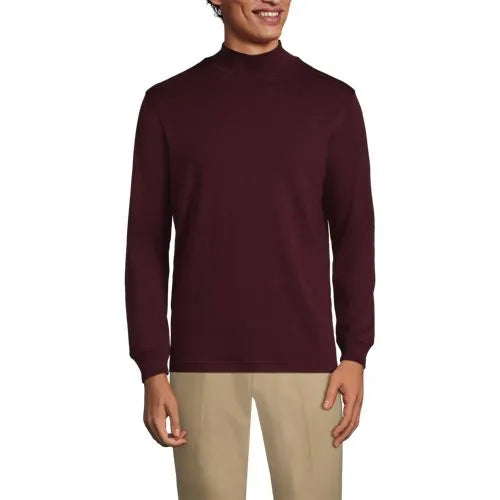 Men's Cotton Supima Mock Turtleneck