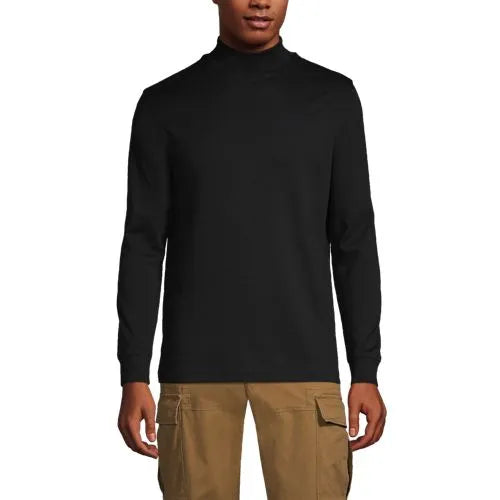 Men's Cotton Supima Mock Turtleneck