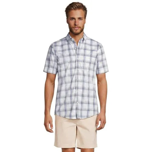 Men's Short Sleeve No Iron Twill Shirt