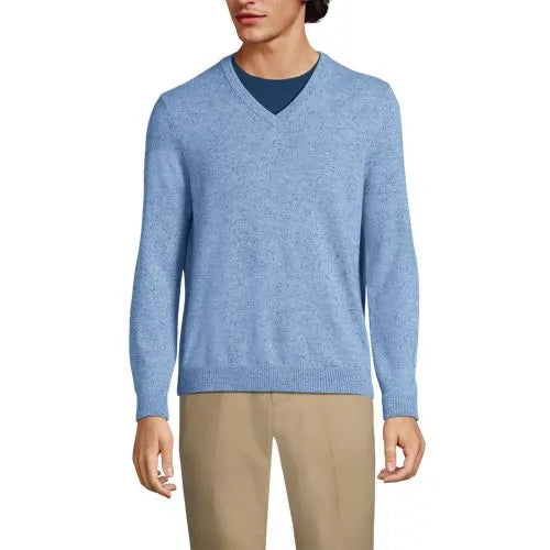 Men's Fine Gauge Cashmere V-neck Sweater
