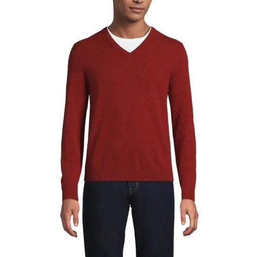 Men's Fine Gauge Cashmere V-neck Sweater