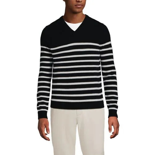Men's Fine Gauge Cashmere V-neck Sweater
