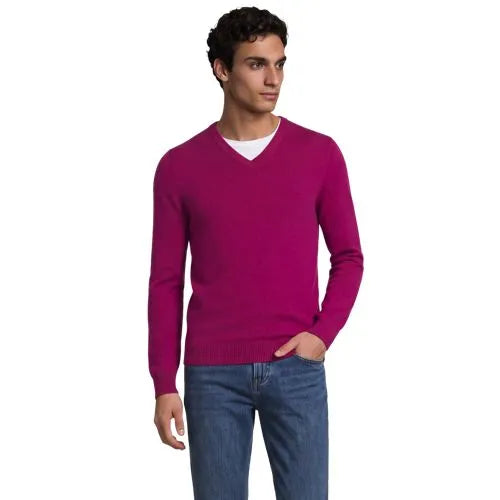 Men's Fine Gauge Cashmere V-neck Sweater