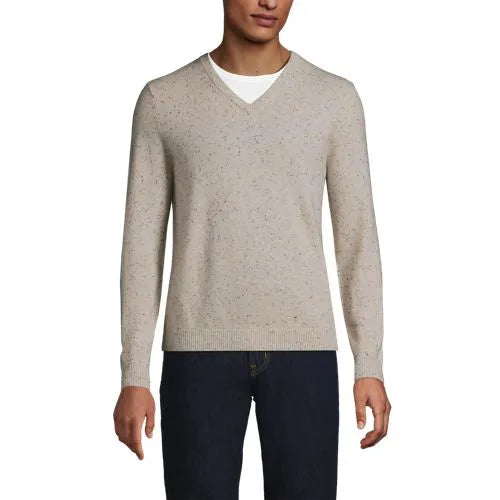Men's Fine Gauge Cashmere V-neck Sweater