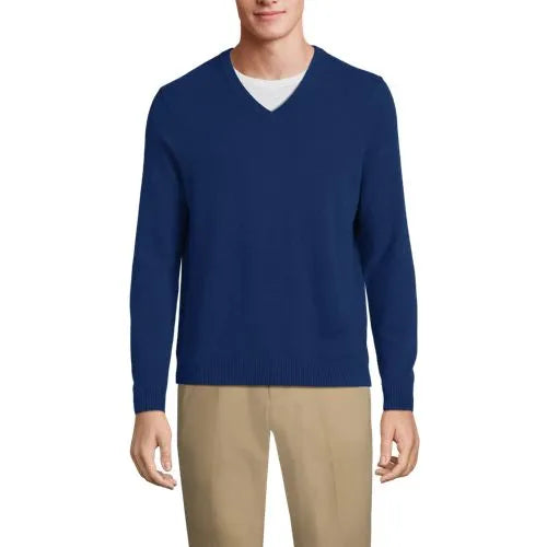 Men's Fine Gauge Cashmere V-neck Sweater
