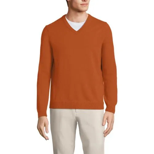 Men's Fine Gauge Cashmere V-neck Sweater