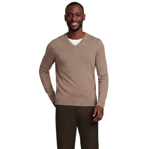 Men's Fine Gauge Cashmere V-neck Sweater