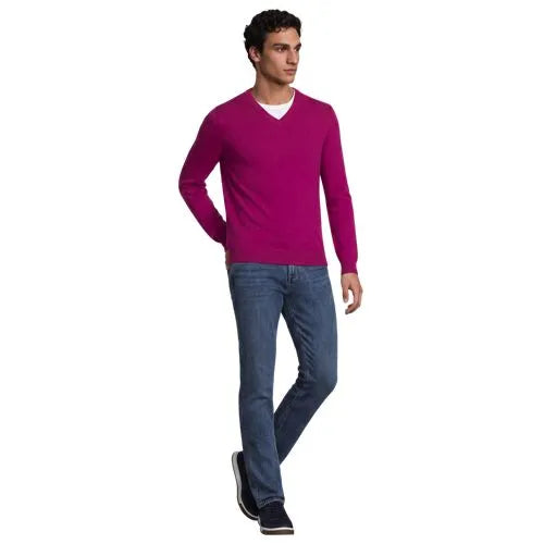 Men's Fine Gauge Cashmere V-neck Sweater