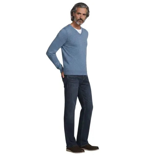 Men's Fine Gauge Cashmere V-neck Sweater