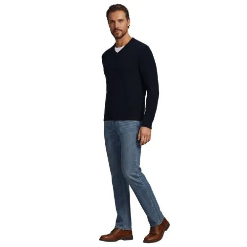 Men's Fine Gauge Cashmere V-neck Sweater