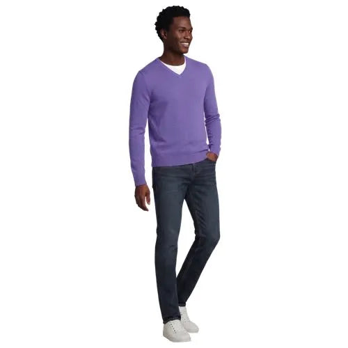 Men's Fine Gauge Cashmere V-neck Sweater