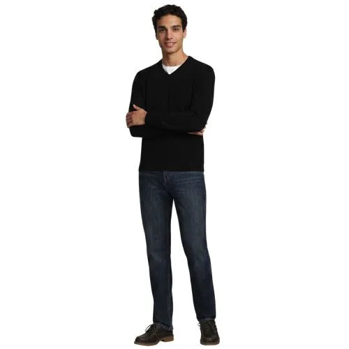 Men's Fine Gauge Cashmere V-neck Sweater