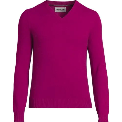 Men's Fine Gauge Cashmere V-neck Sweater