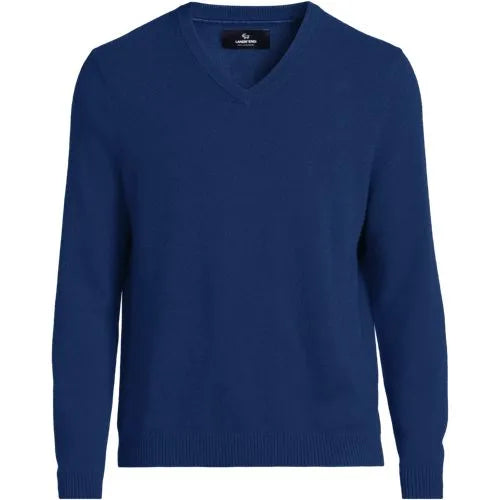 Men's Fine Gauge Cashmere V-neck Sweater