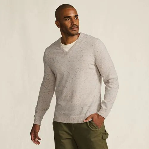 Men's Fine Gauge Cashmere V-neck Sweater