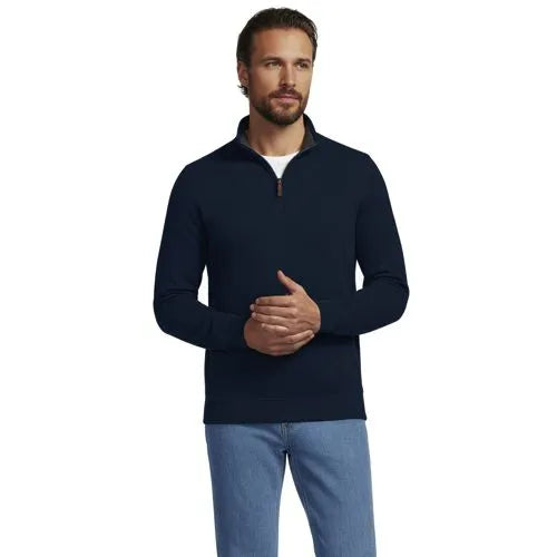 Bedford Rib Quarter Zip Pullover Sweater