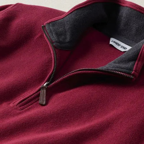 Bedford Rib Quarter Zip Pullover Sweater
