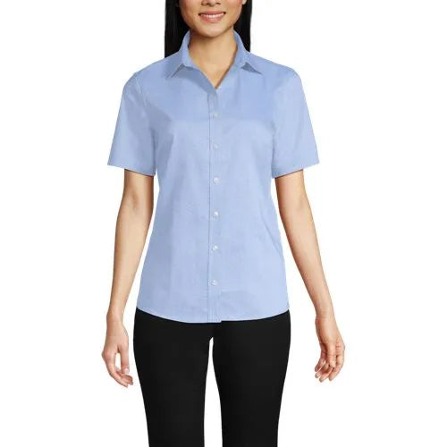 School Uniform Women's Short Sleeve Oxford Shirt