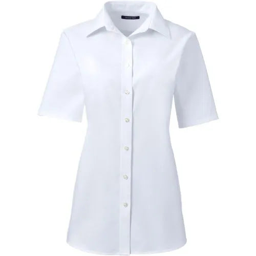 School Uniform Women's Short Sleeve Oxford Shirt